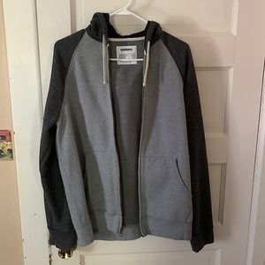 Sonoma Zip Up Hoodie Light Grey with Dark Grey Hood and Sleeves
